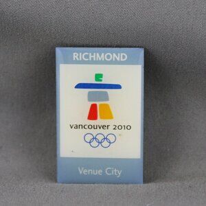 Vancouver 2010 Pin - Richmond Venue City - Celluloid Pin